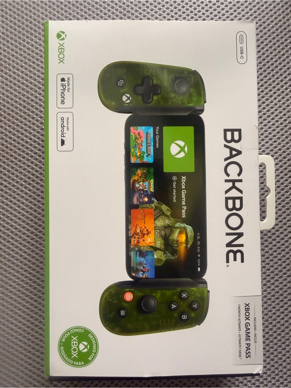 Backbone One Mobile Gaming Controller in Translucent Green